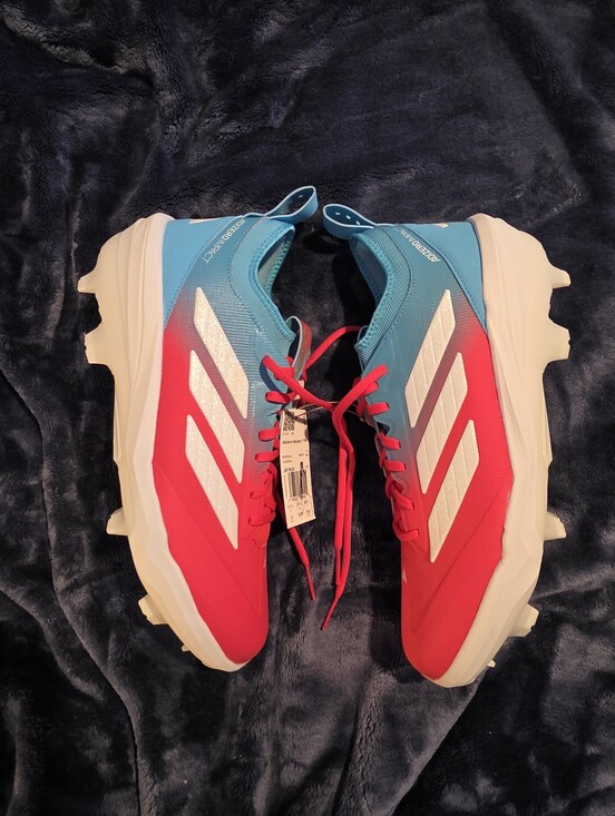 Adidas Red & Teal Cleats main image 11